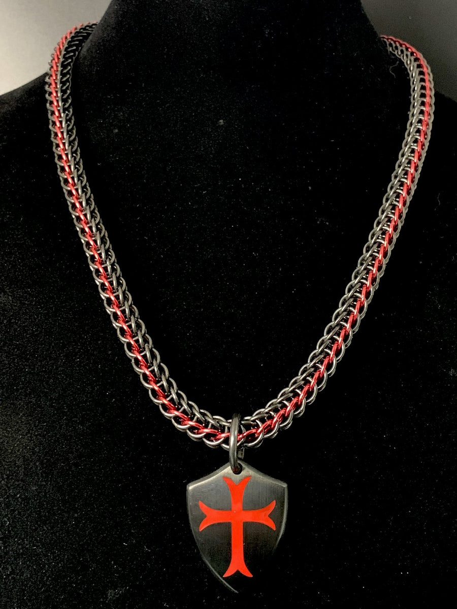 Templar deals cross necklace