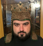 Chainmail hood with attached crown.